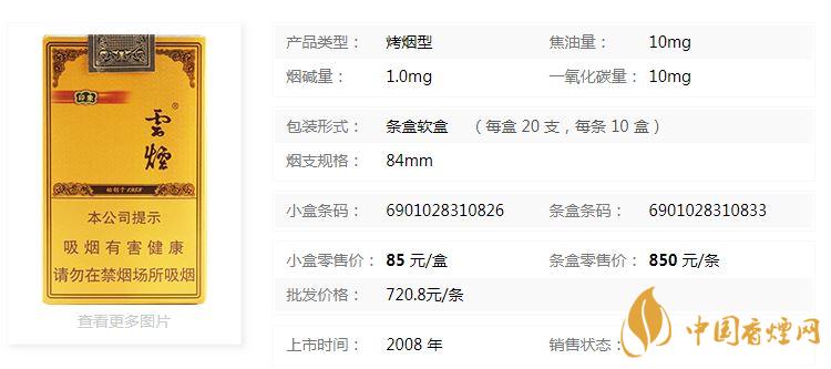 云煙軟禮印象小盒多少錢(qián)一包？云煙軟禮印象小盒價(jià)格2020