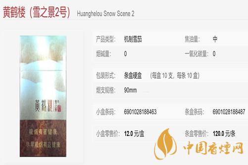 黃鶴樓雪之景系列價(jià)格 黃鶴樓雪之景系列哪個好抽